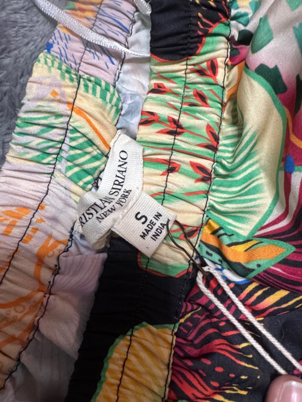 Christian Siriano Multicolor Tropical Floral Print Skirt - Picture 3 of 9